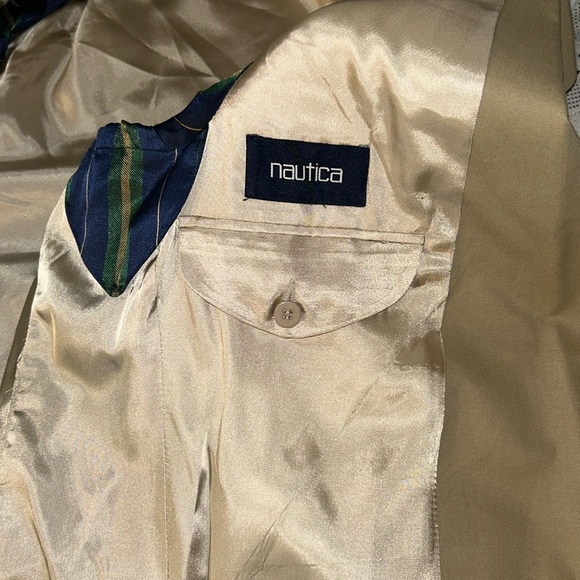 Nautica Size 40L Tan Blazer - Picture 7 of 12